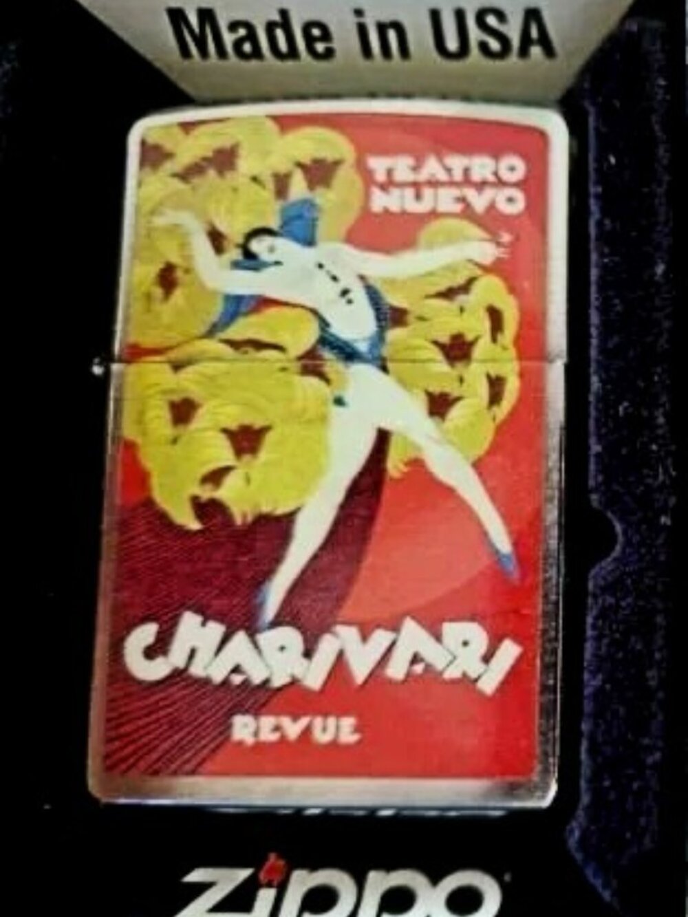 Rare Retired Charivari Revue Zippo Lighter